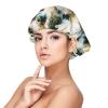 MZERSE Double Layer Satin Sleep Bonnet, Gold Horse Painting Art Soft Hair Cap Adjustable Strap for Women Curly & Braided Hair view 1