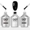 GAOY 16ml Gel Top Coat, Base Coat and 1001 Black Gel Polish Set, 3 Pcs view 1