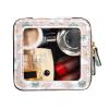 Emelivor Cute Pink Llamas Print Clear Makeup Bag for Women Portable Cosmetic Bag with Zippers Travel Cosmetic Case Make Up Organizer Water-resistant Cosmetic Bags Toiletry Bag for Women Girls view 3