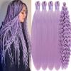 Aoterlanke Blue Pink Boho Hair For Braiding Synthetic Mixed Blue Pink Braiding Hair Pre Stretched With Boho Curls 5 Pack Knotless Bohemian Wavy Curly Crochet Prestretched Braiding Hair For Boho Braids view 1
