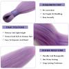 Aoterlanke Blue Pink Boho Hair For Braiding Synthetic Mixed Blue Pink Braiding Hair Pre Stretched With Boho Curls 5 Pack Knotless Bohemian Wavy Curly Crochet Prestretched Braiding Hair For Boho Braids view 3