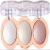 Baked Face Trio Palette, Highlighter Blush Contour &Eyeshadow All in One, Silky Smooth Blendable Powder, Natural Low Saturation Shades, Color Rich Waterproof Long-Lasting Makeup Palette for Daily-B03 view 1