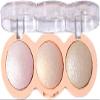 Baked Face Trio Palette, Highlighter Blush Contour &Eyeshadow All in One, Silky Smooth Blendable Powder, Natural Low Saturation Shades, Color Rich Waterproof Long-Lasting Makeup Palette for Daily-B02 view 1
