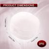 2 Pcs Portable Cotton Round Holder, Plastic Lightweight Cotton Round Dispenser, Sealed Makeup Sponge Holders, Small Transparent Cottons Pads Holder for Makeup Remover Cottons Balls Powder Small Items view 2