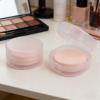 2 Pcs Portable Cotton Round Holder, Plastic Lightweight Cotton Round Dispenser, Sealed Makeup Sponge Holders, Small Transparent Cottons Pads Holder for Makeup Remover Cottons Balls Powder Small Items view 4