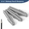 KGCGJVB 3Pc Eyebrow Pencil Sharpener Eye Brow Makeup Tool for Women Cosmetic Duckbill Shape Waterproof Sharpener for Peel Off Brow Pencils 3 in 1 view 2