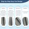 KGCGJVB 3Pc Eyebrow Pencil Sharpener Eye Brow Makeup Tool for Women Cosmetic Duckbill Shape Waterproof Sharpener for Peel Off Brow Pencils 3 in 1 view 4