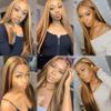 12 14 16 Inch P4/27 Highlight Blonde Bundles Human Hair Straight 3 Bundles Brazilian Remy Hair 50 Grams/Bundle 10A Grade Unprocessed Virgin Hairs Blonde Straight Bundle Weaves Extensions view 2