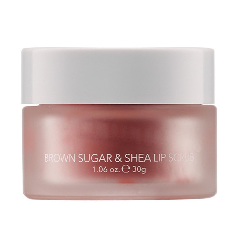 Yeahdor Lip Scrub Exfoliator: Gently Removes Flaky Skin, Moisturizes & Softens for Smooth Hydrated Lips, Natural Lip Care Treatment Brown Sugar Shea One Size
