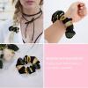 Scrunchies for Women, Elastic Hair Ties No Crease Hair Bands, Versatile Ponytail Holders Scrunchies No Damage for Thick Thin Hairs, Just A Who Loves Bees view 3