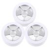 DIYEAH Empty Makeup Cream Jars 3pcs Set White round Double-layer Cosmetic Sub Bottles Aluminum Lids and Double-sided Tape for Travel and Cream Storage view 1