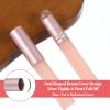 2Pcs Silicone Lip Applicators Brush, Lip Brush For Lipstick, High Elastic Makeup Tool with Cap, Makeup Beauty Tool with Lid for Women & Girl, Pink & Gray view 4