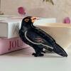 Crow Claw Clips,Cute Crow Hair Clip,Bird Hair Clips,Animal Shape Hair Jaw Clips,Acetate Hair Clips for Girls,Big Claw Barrettes for Women (Crow) view 3