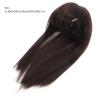 ABOOFAN Synthetic Hair Topper for Women 25cm Deep Brown Invisible Hairpiece Wiglet Hair Volume Enhancer for Adult Women view 2