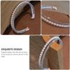 Sewroro Rhinestone Hairband Artificial Pearl Head Accessory Alloy Decorative Headband Bridal Headpiece for Women and Wedding Party view 4