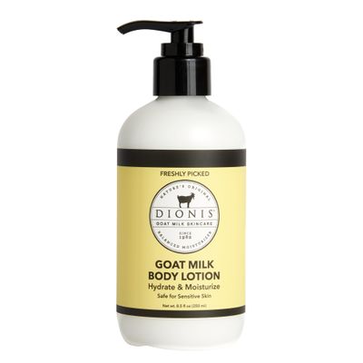 Dionis Goat Milk Lotion for Dry Skin, Freshly Picked, 8.5 oz Pump