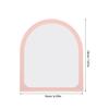 Zerodeko Foldable Beauty Mirror Portable Travel Compact Vanity Mirror Pink Irregular Shape Adjustable Angles for Bedroom and Dormitory Use view 2