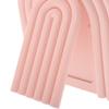 Zerodeko Foldable Beauty Mirror Portable Travel Compact Vanity Mirror Pink Irregular Shape Adjustable Angles for Bedroom and Dormitory Use view 3