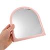Zerodeko Foldable Beauty Mirror Portable Travel Compact Vanity Mirror Pink Irregular Shape Adjustable Angles for Bedroom and Dormitory Use view 4