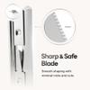 CAVEEM Eyebrow Razor Blades, 10 Replacement Blades, Premium Stainless Steel view 3