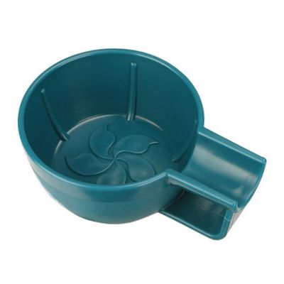 DECORNIJIA Shaving Cream Bowl for Men Thickened Blue Plastic Soap Bubble Container Wide Mouth Anti-drop Shaving Cup Beard Grooming
