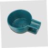 DECORNIJIA Shaving Cream Bowl for Men Thickened Blue Plastic Soap Bubble Container Wide Mouth Anti-drop Shaving Cup Beard Grooming view 3