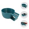 DECORNIJIA Shaving Cream Bowl for Men Thickened Blue Plastic Soap Bubble Container Wide Mouth Anti-drop Shaving Cup Beard Grooming view 4