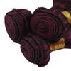 Leruikair Single #P1B/99J 26 Inch Human Hair Bundles Straight Highlight Burgundy 99J Human Hair Bundles Double Weft Unprocessed Brazilian Quick Weave Hair for Black Women view 4