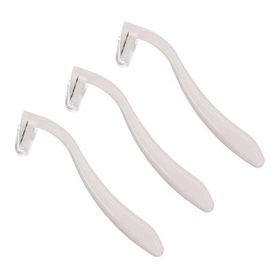 Healifty 3pcs Women Hair Razor Shaver Set for Leg and Arm Hair Removal, White Manual Disposable Razors for Intimate and Body Grooming