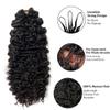 Feather Crochet Human Hair Extensions Water Deep Wave Pre Separated 100% Human Crochet Hair Bundles Burmese Curly Braiding Hair Knotless Crochet Hair for Black Women 14inch 120g view 2