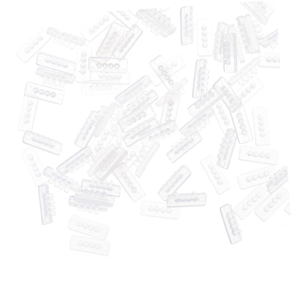 100 Pcs DIY Accessory Silicone Anti-slip Strips for Hair Clips