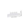 100 Pcs DIY Accessory Silicone Anti-slip Strips for Hair Clips view 2