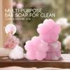 iiniim Botanical Soap, Sakura Cherry Blossom Handcrafted Bar, Floral Scented Moisturizing Soap, 70g Toning Bath Bar, 1 Piece Pink One Size view 2