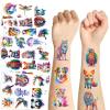 10 Sheets Animal Temporary Tattoos for Teen, Cool Birthday Party Favors, Cute Decoration Sticker Gifts for Girl Boys Home Activity Class Prizes Carnival Christmas Rewards view 1