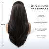 Esmee Long Straight Brown Wigs for Women with Fringe Natural Synthetic Hair Wig for Daily & Party Use view 4