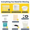 Nose Wax Kit, 120g Nose Hair Wax Kit for Men & Women, Painless Nose Hair Removal with USB Fast Heat, Smart Constant Temp, 40 Applicators, Wooden Sticks, After-Wax Wipes and Moustache Guards (White) view 2
