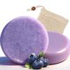 Blueberry Fields Shampoo & Conditioner Bundle Bars,2 In 1 Shampoo & Conditioner Bar Set for Thinning & Dry Hair,Blueberry Extract, Shea Butter,Orange Oil view 1