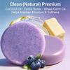 Blueberry Fields Shampoo & Conditioner Bundle Bars,2 In 1 Shampoo & Conditioner Bar Set for Thinning & Dry Hair,Blueberry Extract, Shea Butter,Orange Oil view 4