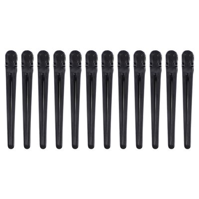 KALLORY 12 pack Hair Styling Clips Duckbill Barber Hairpins for Sectioning and Hair Cutting Plastic Hairdressing Clamps 4.05 X 0.74 X 0.47 in