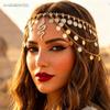 Kilshye Sequin Head Chain Gold Snake Headpiece Festival Costume Headband for Women view 3