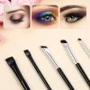 5Pcs Angled Eyeliner Brush Angled Eyebrow Brush Thin Eyeliner Brushes Angle Eye Brow Brushes Thin Concealer Brushs Eye Makeup Brushs for Women, Black view 3