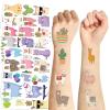 10 Sheets Funny Alpaca Temporary Tattoos for Teen, Animal Birthday Party Favors, Cute Decoration Sticker Gifts for Girl Boys Home Activity Class Prizes Carnival Christmas Rewards view 1