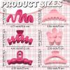 12 Pcs Claw Clips, Multi-Shapes Hair Clips for Women, Non-Slip Large Jaw Claw Clips for Thick Thin Curly Hair Accessories (Pink + Hot Pink) view 2