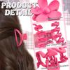 12 Pcs Claw Clips, Multi-Shapes Hair Clips for Women, Non-Slip Large Jaw Claw Clips for Thick Thin Curly Hair Accessories (Pink + Hot Pink) view 3