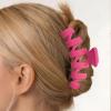 12 Pcs Claw Clips, Multi-Shapes Hair Clips for Women, Non-Slip Large Jaw Claw Clips for Thick Thin Curly Hair Accessories (Pink + Hot Pink) view 4
