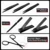 COSHAYSOO Tweezers Set Nail Clippers for Men Manicure Grooming Kit with Leather Travel Case, Fingernail Care Eyebrow Ingrown Hair Tweezer, Mens Easter Funny Coworker Work Office Gifts, My Last Never view 2
