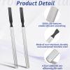 2pcs Metal Toenail File Stainless Steel Long Nail File for Thick Nails 4 Sides Long Nail Files for Thick Metal Toenail Files Sides Heavy Duty Toe Durable Nails Care Tool 7Inch view 3