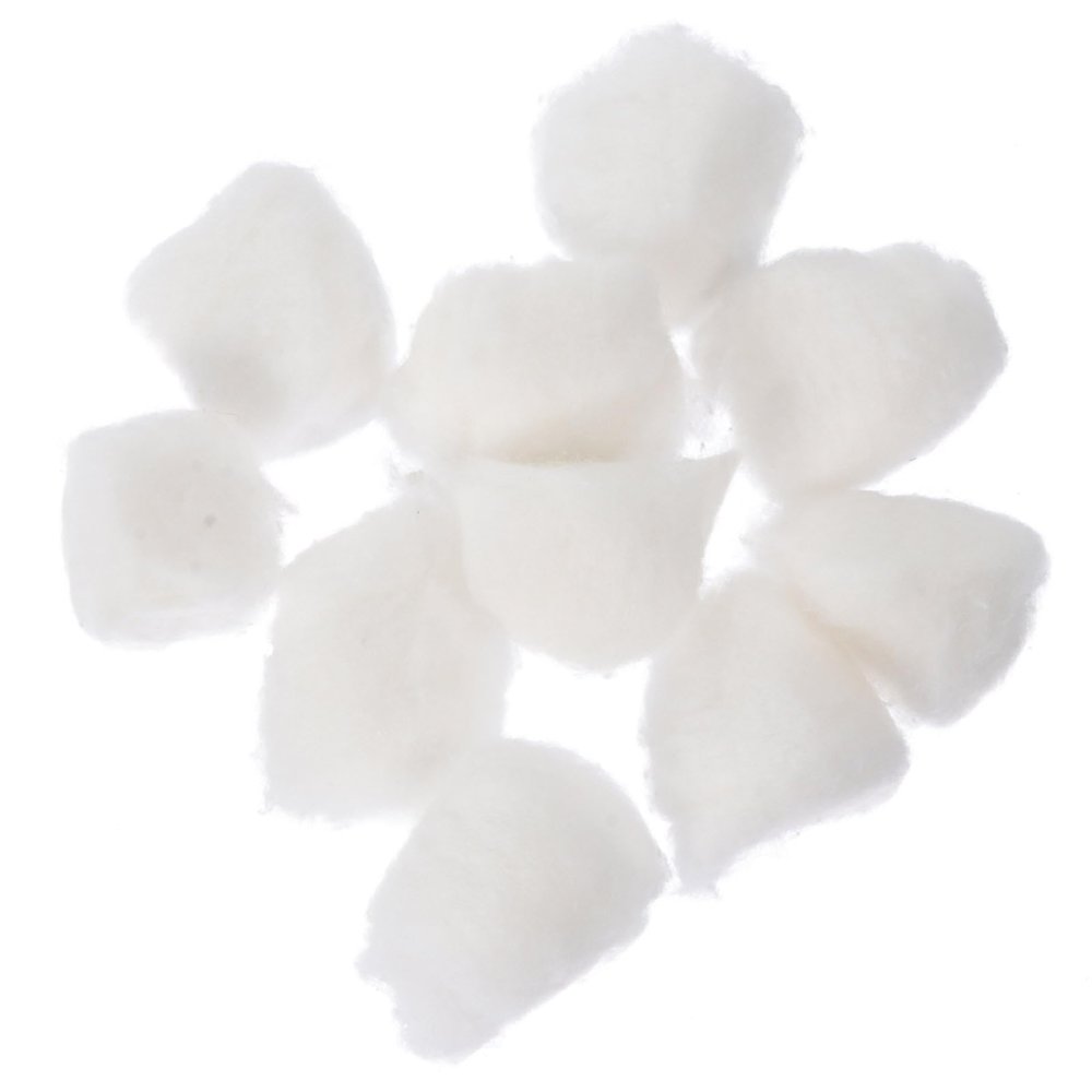 Non- Cotton Balls 120pcs Degreasing Cosmetic Cotton Pads for First Aid and Wound Care, Soft Absorbent Salon Accessories for Tattoos and Makeup Removal