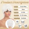 DOPI Grey Pixie Wigs for Women - Gray Short Natural Layered Haircut Synthetic Heat Resistant Hair Wig for Daily Costume (Silver) view 3