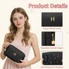 KKXIU Initial Makeup Bag Travel Cosmetic Toiletry Bag Bridesmaid Gifts view 2